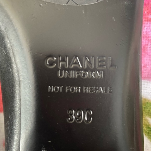 Chanel Uniform Black ballet flats shoes 39 - Picture 8 of 8